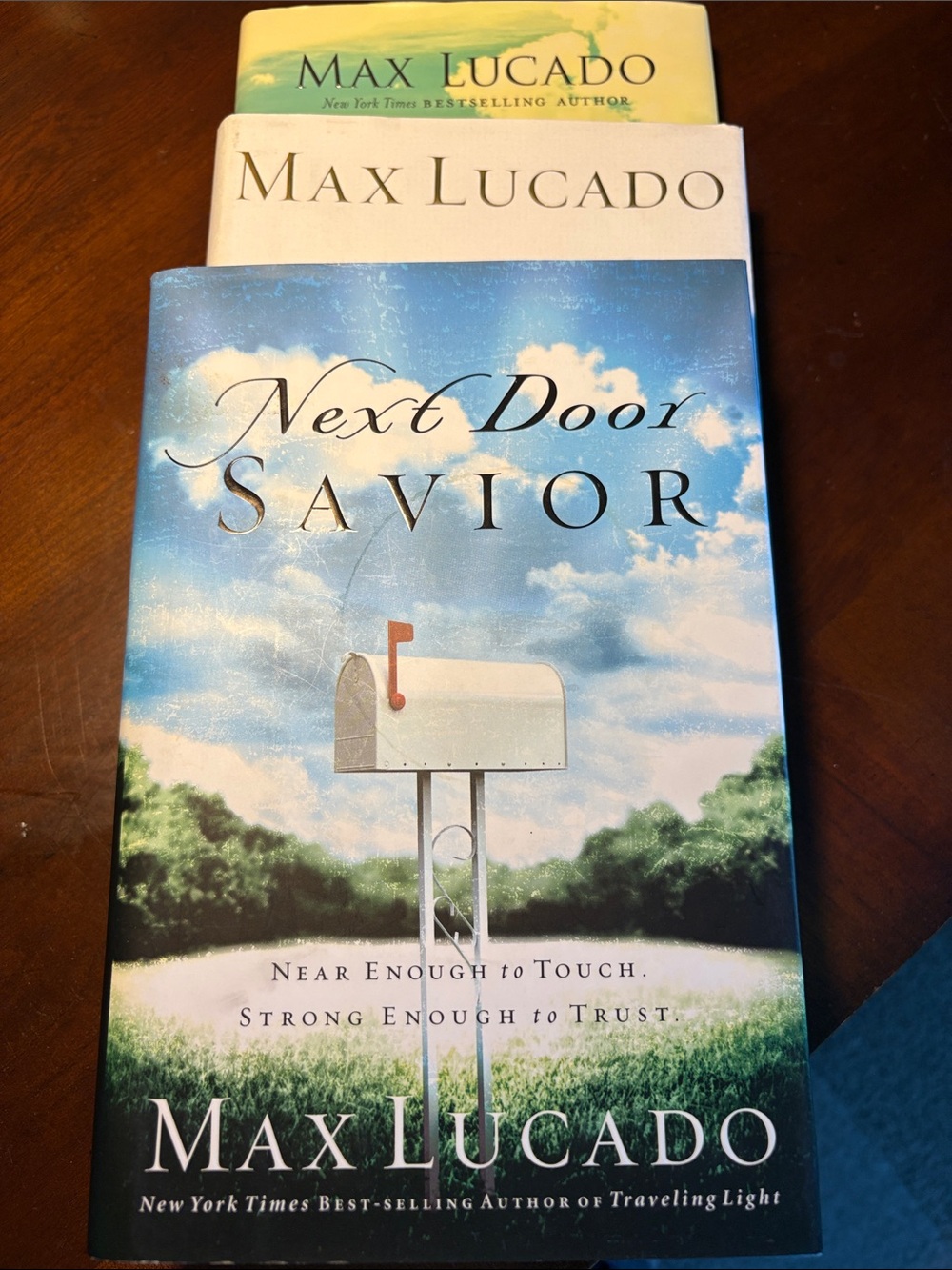 Max Lucado Books: Anxious for Nothing, A Love Worth Giving, and Next Door Savior